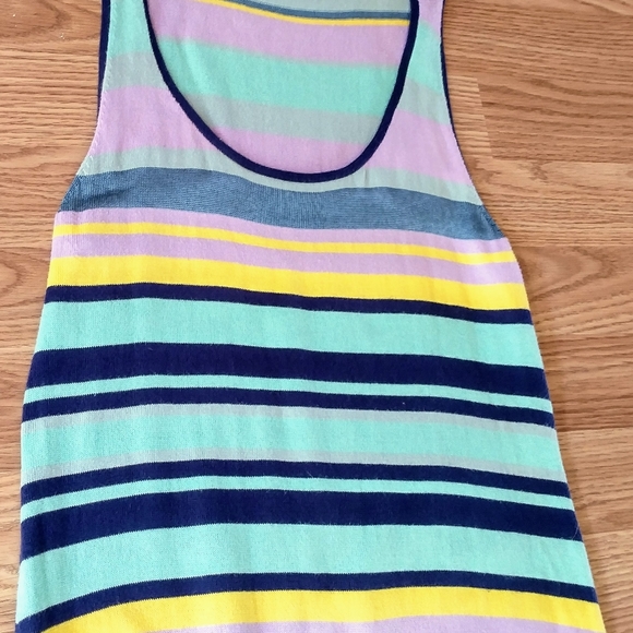 Nanette Lepore Issos Tambourine Mix-Stripe Maxi Dress Size Small Stripe Knit - Picture 3 of 8